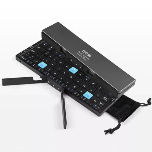 BOW HB199 Foldable Mini Bluetooth Keyboard For HUAWEI Mate XT Ultimate Mate X5 - Picture 1 of 9