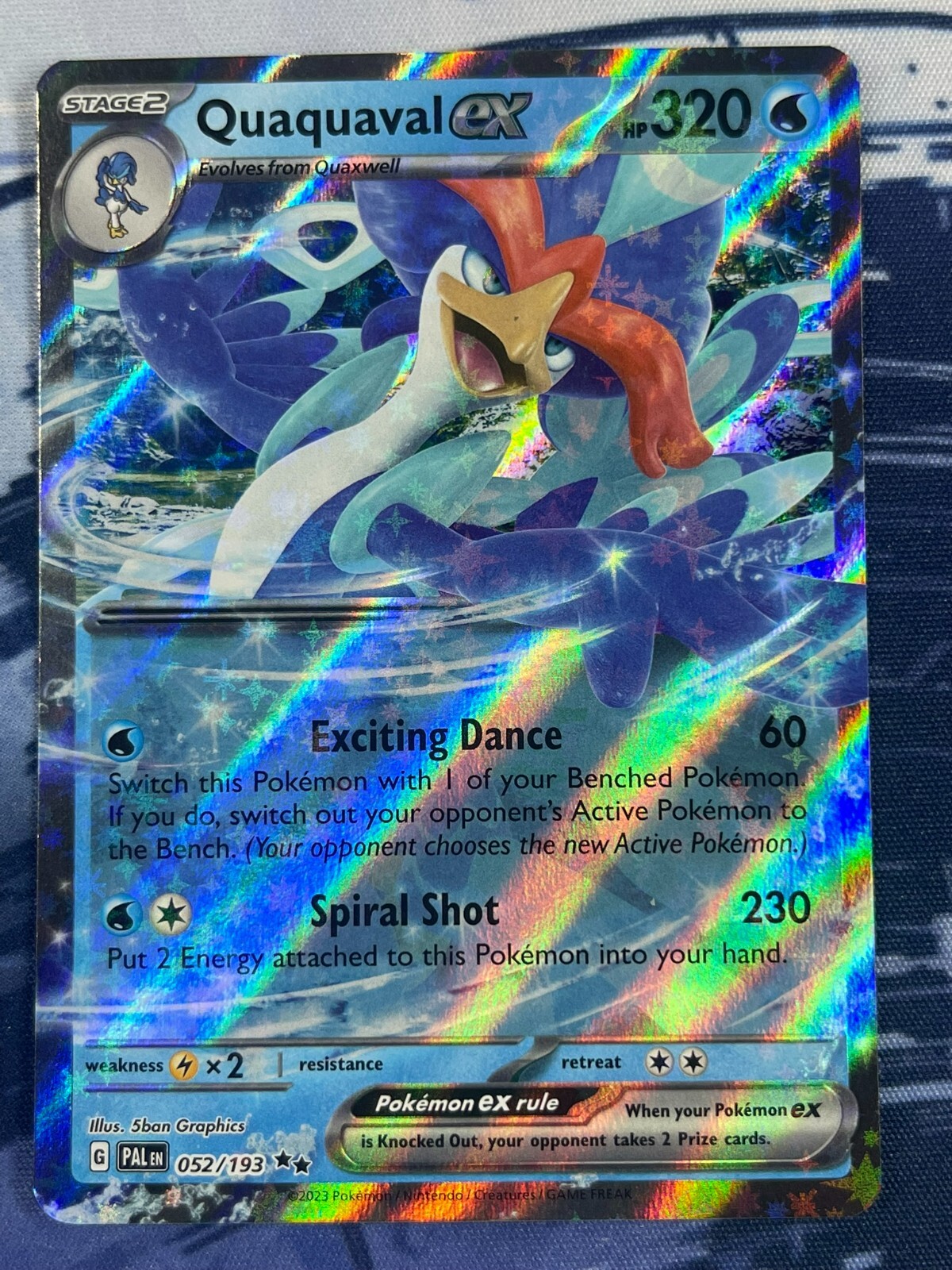 Pokemon TCG - Quaquaval EX 052 NM