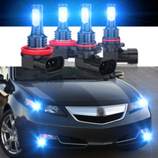 For 2009-2014 Acura Tl -4x Led Drl Daytime Running Light Fog Bulb 8000k Blue For 2009-2014 Acura Tl -4x Led Drl Daytime Running Light Fog Bulb 8000k Blue