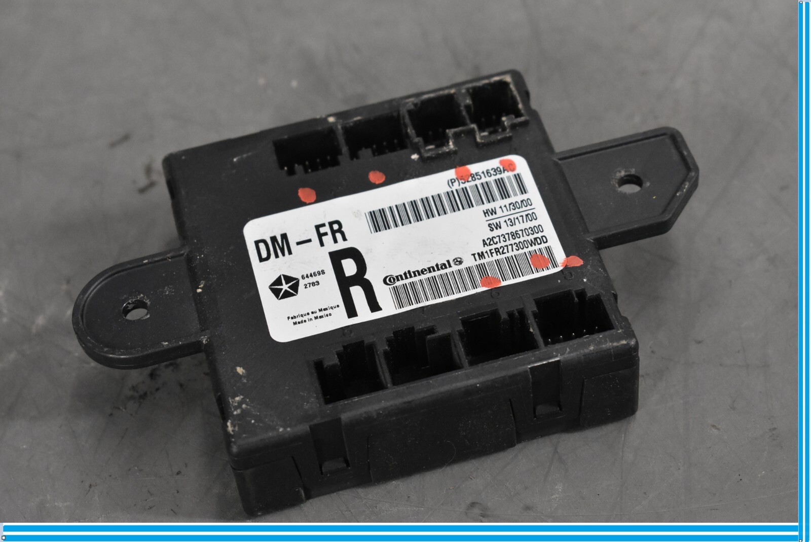 Maserati Ghibli 2014-2017 Front Right Door control module P/N 52851639AD