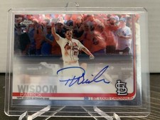 PATRICK WISDOM Rookie Autograph Topps Chrome 2019