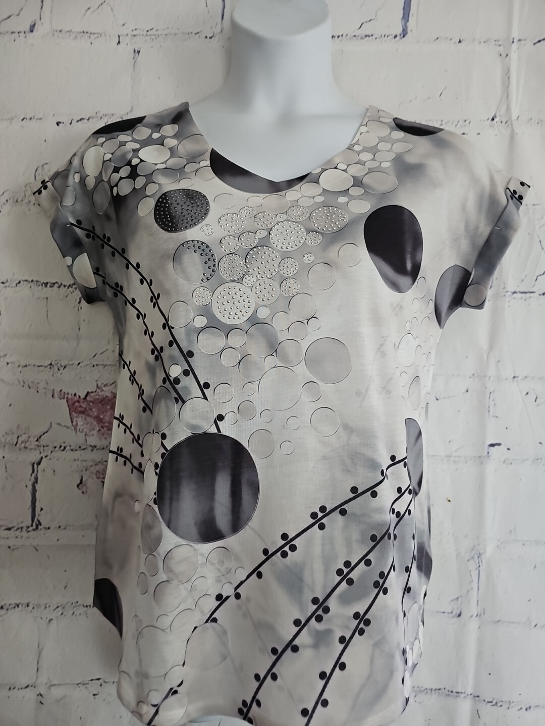 New Direction Sample Product Pullover Top Geometr… - image 3