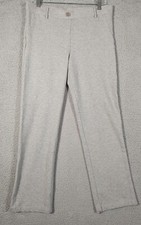 Betabrand Pants Women Large Light Grey Yoga Dress Pant Pull On Comfort Stretch