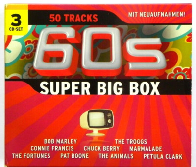 3-CD-Set - 50 Tracks - 60s - SUPER BIG BOX - Mit Neuaufnahmen - topp - MS: 8008