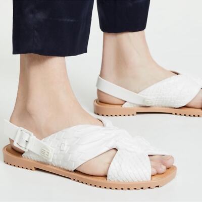 Melissa x Baja East Sauce Sandals White Size