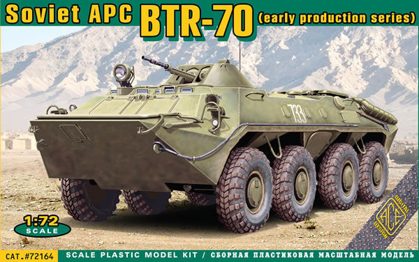 Ace 72164 - 1:72 BTR-70 Soviet Armored Personnel Carrier, - New