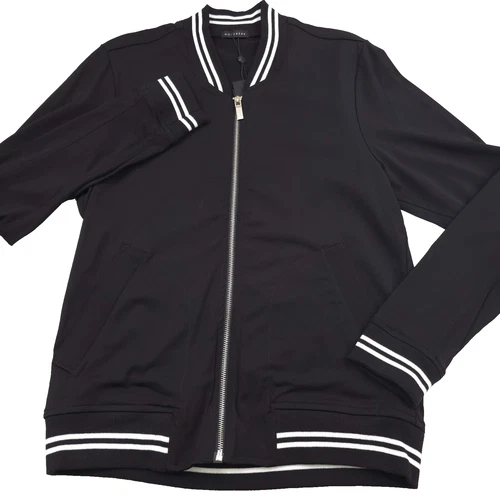 $438 Monfrere Maverick Black & White Bomber Jacket Mens Size Medium - product listing photo