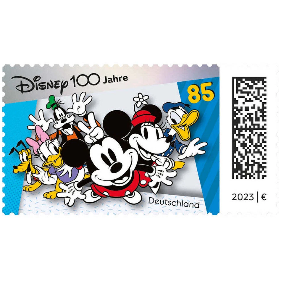 Briefmarken-Set 10 x 85ct Sondermarke 100 Jahre Disney 2023 - selbstklebend - Bild 3 von 3