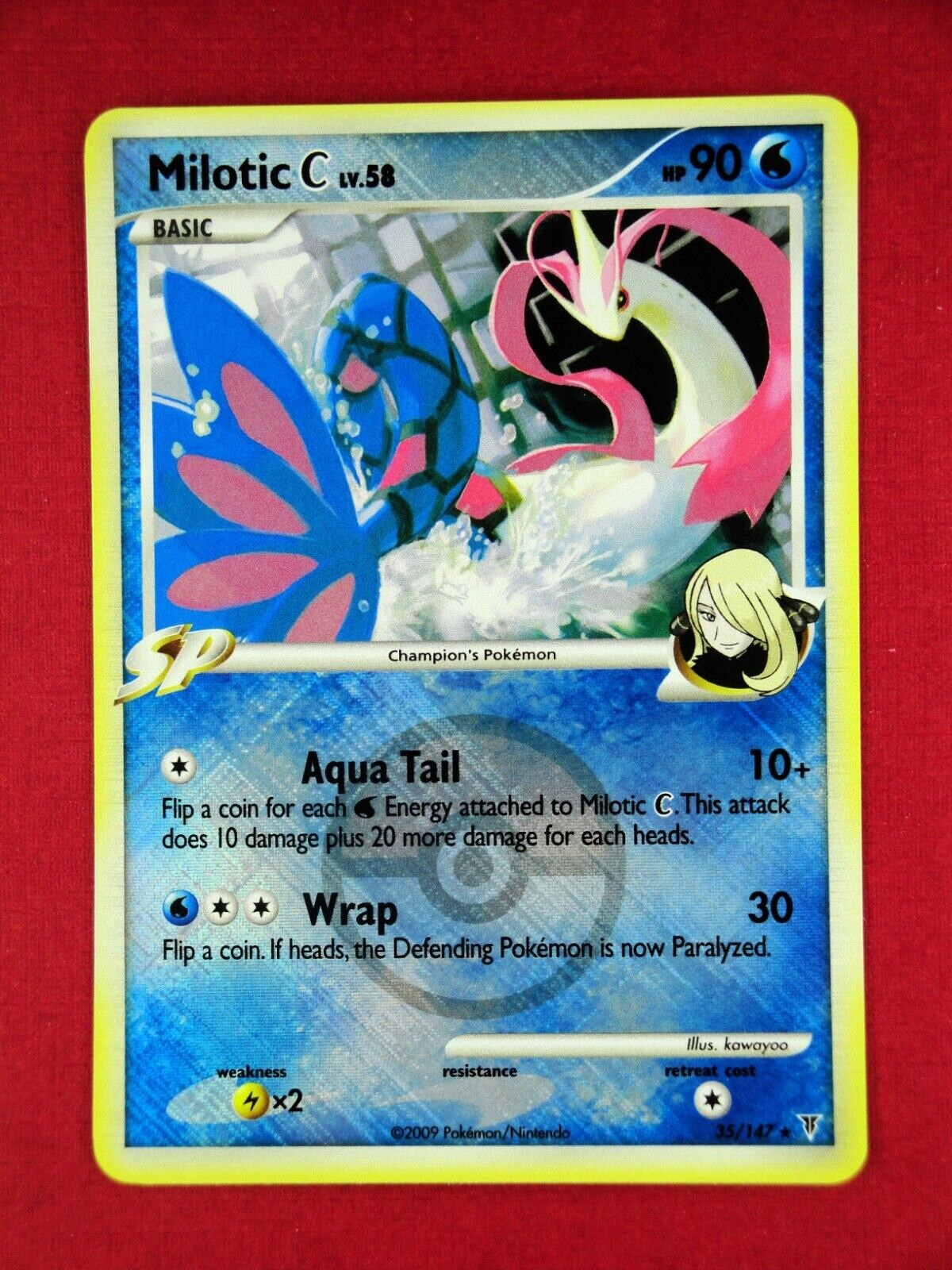 ✨ HOLOGRAPHIC MILOTIC C ✨  Supreme Victors Pokémon 35/147 | 2009 Promo | NM-Mint