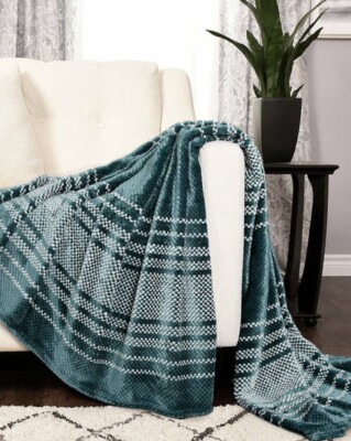 Life Comfort, 60''x70'' Eco Plush Throw Blanket (Choose Color Pattern)