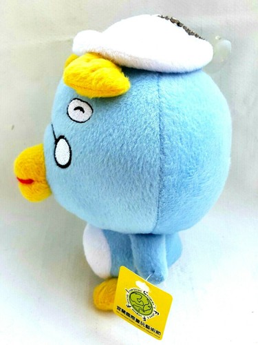 stuffed blue penguin