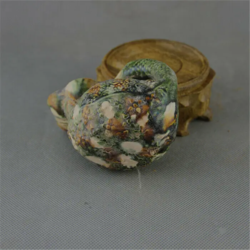 Chinese Porcelain Tang Dynasty Trio-colored Duck Shaped Brush Washer - Picture 3 of 5