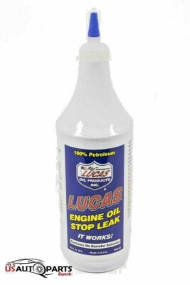 Lucas Oil 10278 Engine Oil Treatment Stop Leak Sold Individually - 1 qt ...