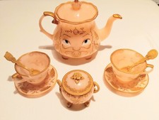 Disney Store Beauty  The Beast Enchanted Tea Set 10 Pieces Interactive GUC