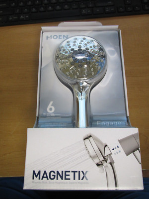 New Moen Engage 26100EP Magnetix Chrome 6-Spray Handheld Shower Head