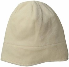 White Sierra Cozy Beanie, Milky White, Youth Small/Medium, Slouchy FIt