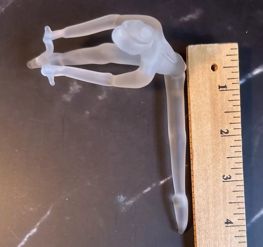 VTG Milon Townsend Handmade Art Glass Ballerina Signed 5.5”x2.75” 1990