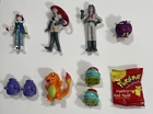 Vintage 90s Pokemon Toy Lot Figures Ash Ketchum Charmander Team Rocket Shellder