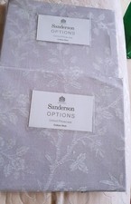 Image of NEW - SANDERSON PAIR of OXFORD PILLOWCASES : COTTON RICH IDA BLOSSOM AMETHYST