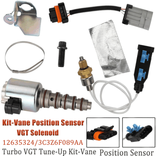 For Duramax Turbo VGT Tune-Up Kit- Vane Position Sensor + VGT Solenoid 2004-2016 - Picture 2 of 8