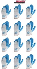 12- ATLAS 300 RUBBER PALM COATED LANDSCAPING GARDENING PROTECTIVE WORK GLOVES