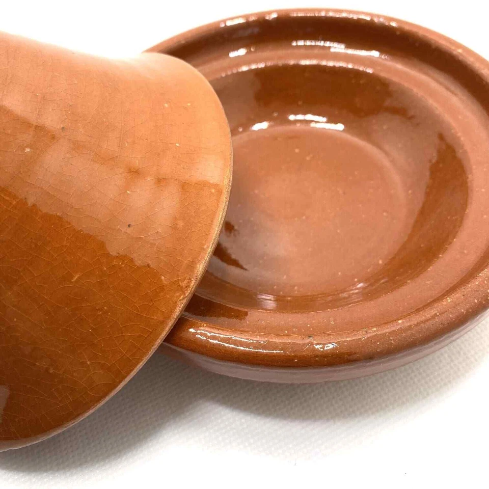 Tajín marroquí de cerámica esmaltado para cocinar - Imagen 3 de 4