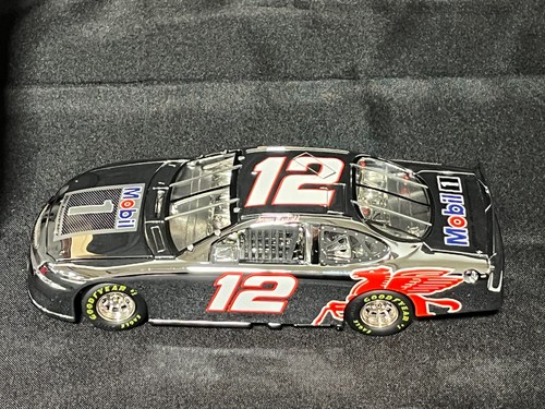 NASCAR 25th Ann. Chrome #12 Jeremy Mayfield Mobil 1999 1:24 Model w/ Box & COA - Picture 4 of 11