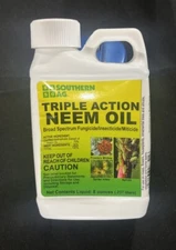 Southern AG Triple Action Neem Oil Fungicide/Miticide/Insecticide 8 oz