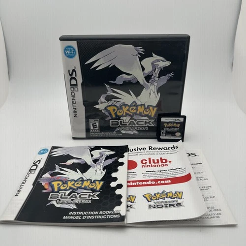 Pokemon Black Nintendo DS - Authentic Complete with manual -- DS tested