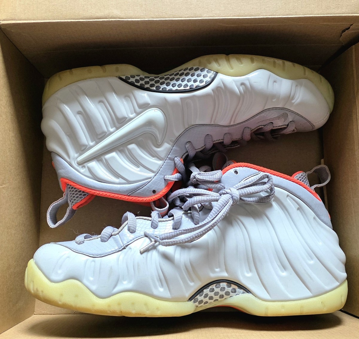 Nike Air Foamposite Pro Premium Pure Platinum Mens Size 10 Shoes