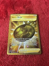 Pokémon TCG Medaglia Eroe 201/185 Vivid Voltage Oro Segreto Raro quasi nuovo