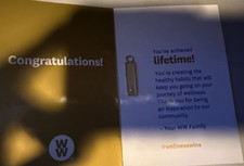 Weight Watcher's Charm - You ve Achieved Lifetime Gold Colored Milestone charm