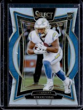 2024 Panini Select Kimani Vidal Concourse RC Silver Prizm Die-Cut #15 Chargers