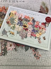 USA State Flowers 1000 Piece Jigsaw Puzzle by Galison Complete with Poster EUC