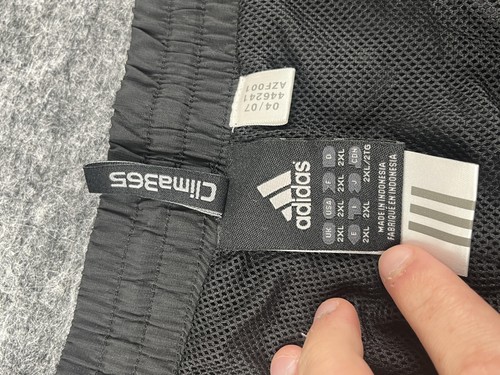 Adidas Clima365 ClimaProof Pantalone Uomo 2XL Nero Tre Strisce Sportivo Zip Pista - Foto 5 di 11