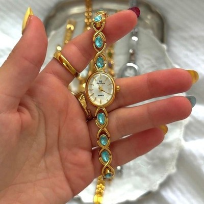 Unbranded Women's Gold and Blue Watch