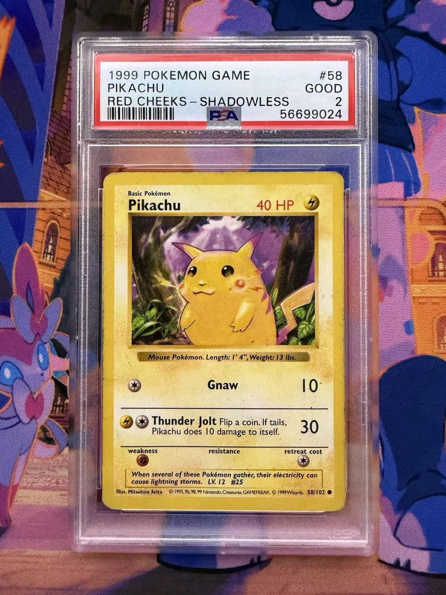 Pikachu Pokémon TCG Shadowless Individual Collectible Card Game