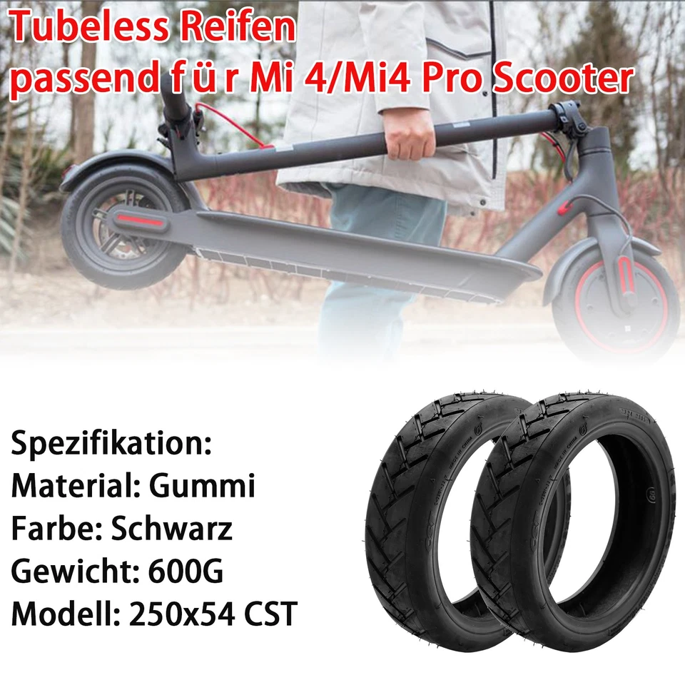 Reifen Tubeless mit Gelschicht Ventil CST 250x54 Für Xiaomi Mi 4 Pro OEM Ersatz - Bild 4 von 4