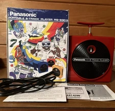 New Panasonic,  TNT, 8 Track Player,  Red Serviced,  30 day Warranty  RQ 830s