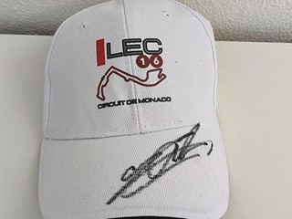 CHARLES LECLERC SIGNED CAP 2026 MONACO GP CIRCUIT CAP FERRARI RARE