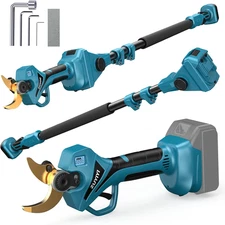 2-In-1 Cordless Pole Pruning Shears for Makita 18V Battery(Not Included), 2.4" C
