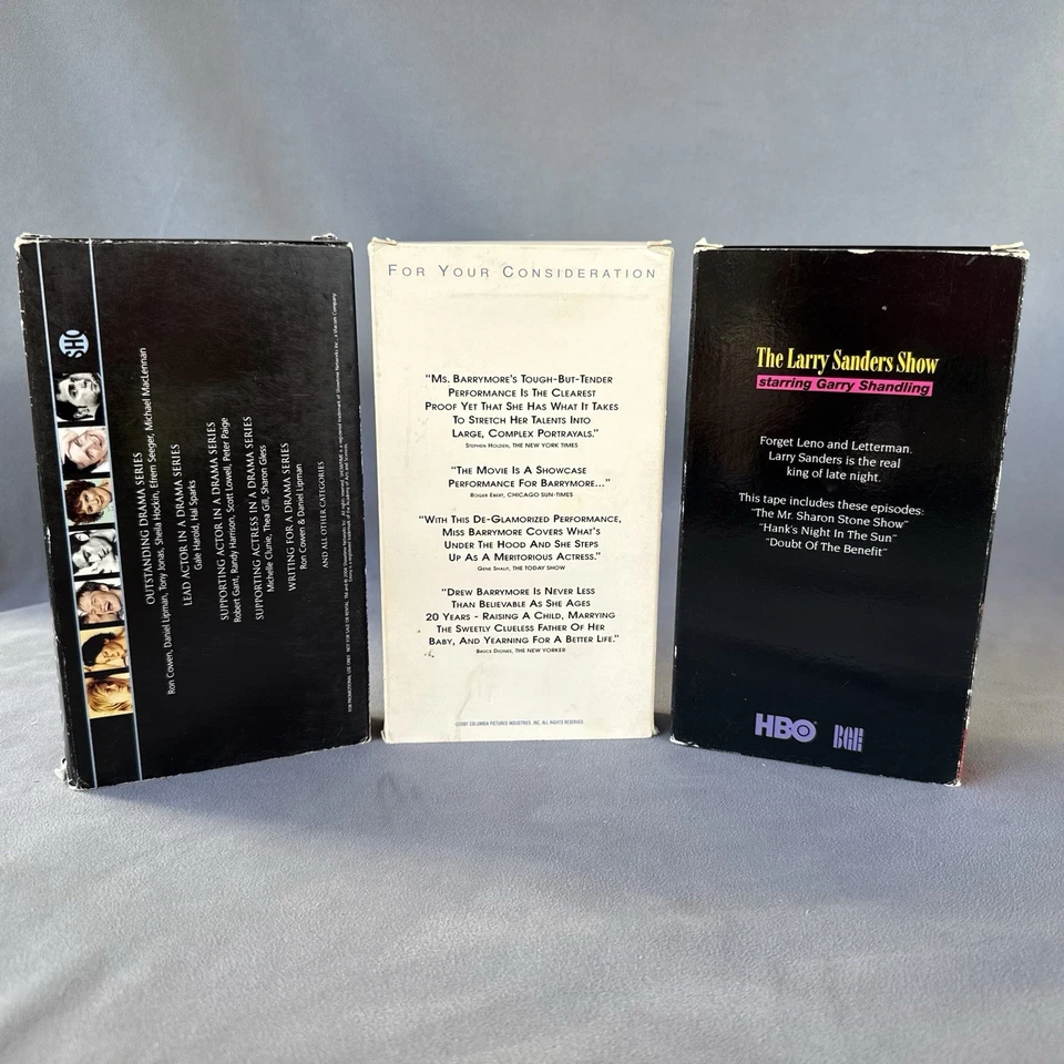 Lot of 3 FYC VHS Tapes Drew, Queer as Folk Gary Shandling For Your Consideration Foto 2 de 4