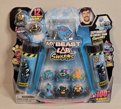 Mr Beast Lab Swarms Mega Lab Pack 2 Test Tubes 12 Micro Beasts Special Panther