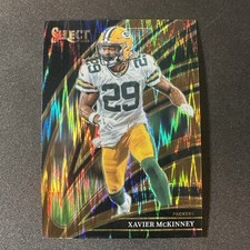 2025 Panini Select NFL Xavier McKinney #266 Copper Prizm Shock #’d/899 (F5)