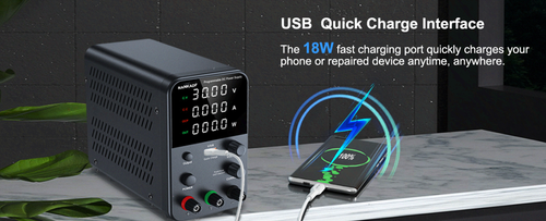 DC Variable Power Supply 30V 10A, Adjustable Bench Supply with USB QC - Picture 12 of 12