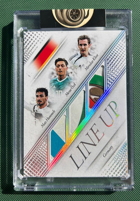 Futera Unique 1/1 Triple Patch   Klose / Özil / Hummels   Match Worn   Germany
