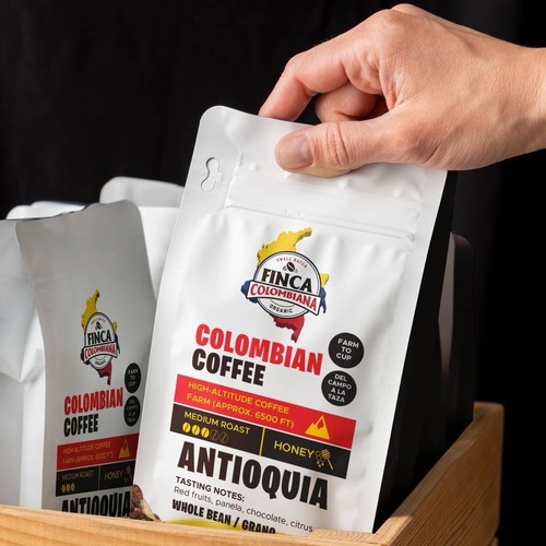 Colombian Coffee, Café Colombiano, Small Batch, Single-Origen, (HONEY PROCESS)