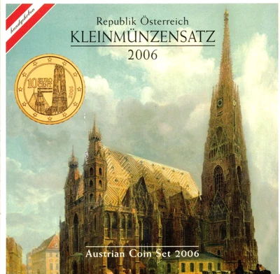 FITZ Österreich Austria Kleinmünzensatz 2006 Euro Rudolf von Alt Wien µFIM5555 - Bild 1 von 3