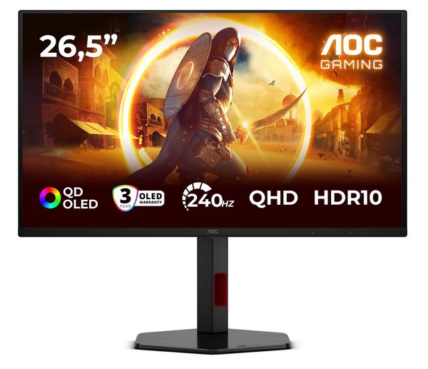 AOC Q27G4ZDR 26.5 Zoll QHD QD-OLED Gaming Monitor 16:9 Dp/Hdmi 240 Hz-image