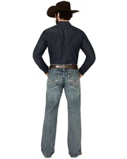 Rock & Roll Denim Men's And Boot Barn Medium Vintage Wash Relaxed Bootcut